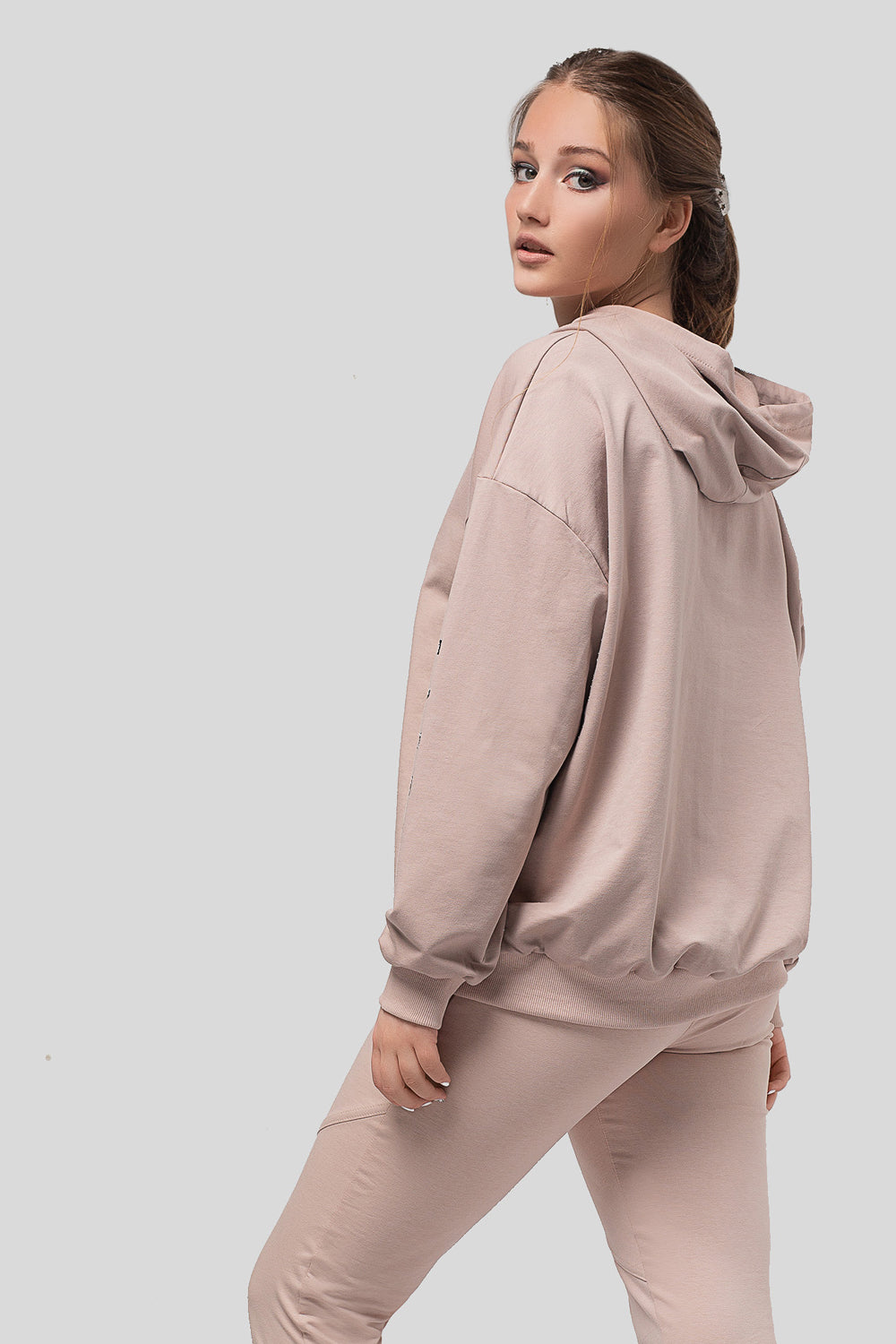 Sweat-shirt oversize tendance AZURI avec capuche à cordon de serrage ajustable